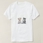 Cat and dog  t-shirt (Design voorkant)
