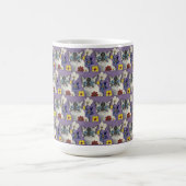 cat and Flowers Classic Mug, 444 ml Koffiemok (Center)