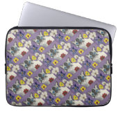 Cat and flowers Laptop Sleeve 13" (Voorkant)