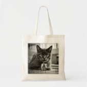 cat and green pepper tote bag (Voorkant)