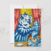 Cat and her Kittens by Louis Wain Bedankkaart (Voorkant)