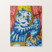 Cat and her Kittens by Louis Wain Legpuzzel (Verticaal)