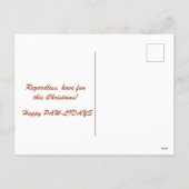 Cat and Lights It's Christmas Is This Jolly Enough Feestdagenkaart (Achterkant)