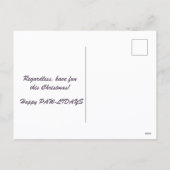 Cat and Lights It's Christmas Is This Jolly Enough Feestdagenkaart (Achterkant)