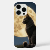 Cat and Moon Phone Case (Achterkant)