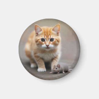 Cat and Mouse Magneet