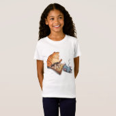 Cat and Mouse Pplay Chess Cartoon Funny T shirt (Voorkant volledig)