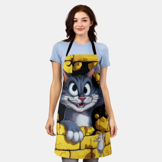 Cat and mouse. schort (Gedragen)