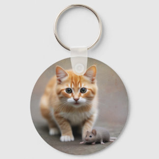 Cat and Mouse Sleutelhanger