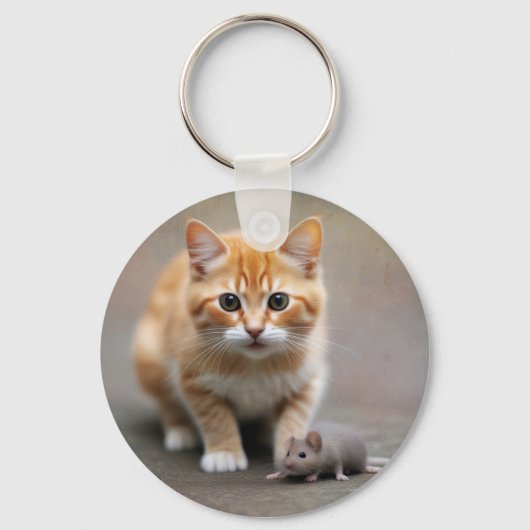 Cat and Mouse Sleutelhanger (Voorkant)