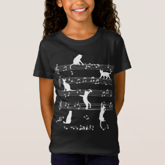 Cat and Music Cft, Cat Pplay Note Music T-shirt