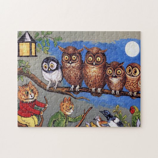 Cat and Owl, Louis Wain Legpuzzel (Horizontaal)
