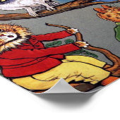 Cat and Owl, Louis Wain Poster (Hoek)