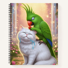 Cat and Parrot Notitieboek