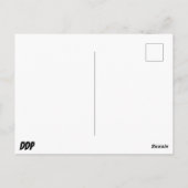 Cat and spring flowers briefkaart (Achterkant)