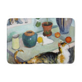 Cat and stillife, August Macke Badmat (Voorkant)