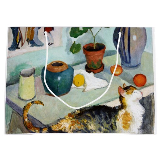 Cat and stillife, August Macke Groot Cadeauzakje (Voorkant)