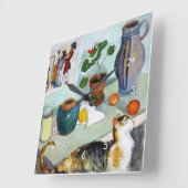 Cat and stillife, August Macke Vierkante Klok (Hoek)