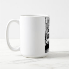 Cat and the stairs koffiemok