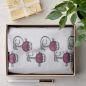 Cat and Wine Glass Tissuepapier (Geschenk)