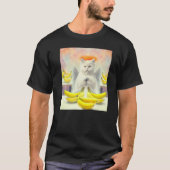 Cat angel artwork meow kitty portrait cute banana  t-shirt (Voorkant)