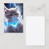 Cat Angel Fantasy Visitekaartje (Voorkant / Achterkant)