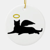 Cat Angel Keramisch Ornament (Voorkant)