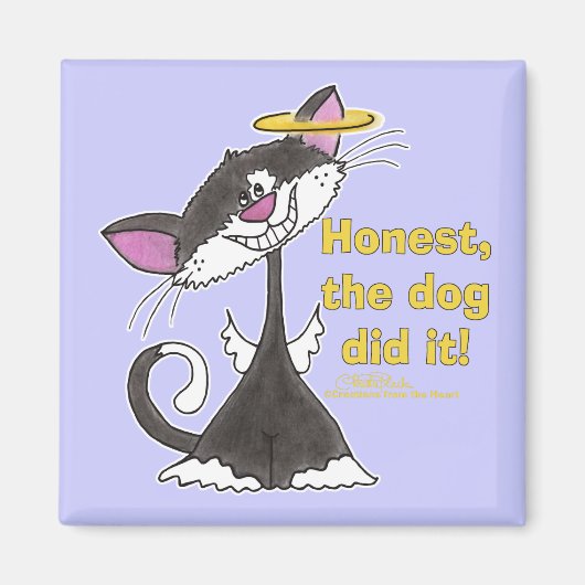 Cat Angel Magneet (Voorkant)