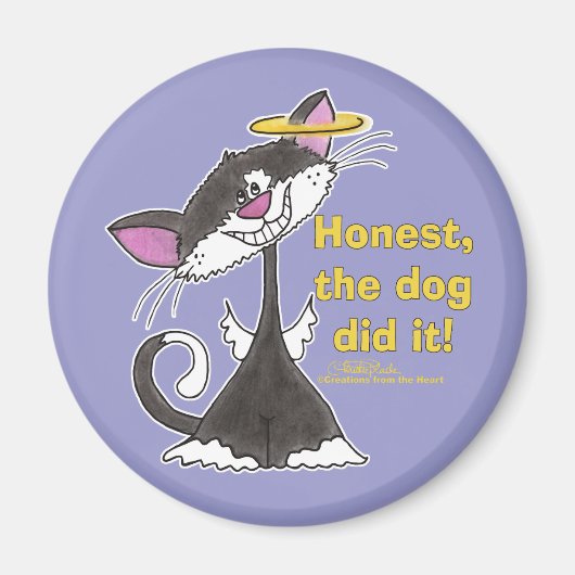 Cat Angel Magneet (Voorkant)