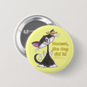 Cat Angel Ronde Button 5,7 Cm (Voorkant /achterkant)