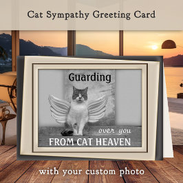 Cat Angel Sympathcard Kaart