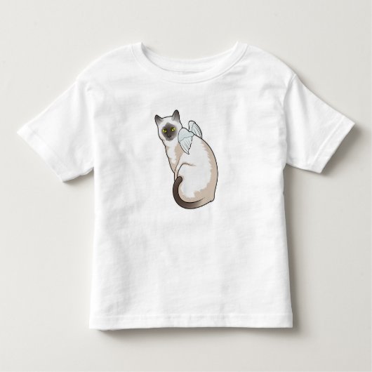 Cat Angel wings Kinder Shirts (Voorkant)