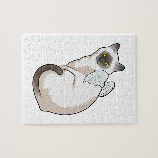 Cat Angel wings Legpuzzel (Horizontaal)