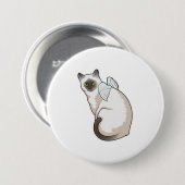 Cat Angel wings Ronde Button 7,6 Cm (Voorkant /achterkant)