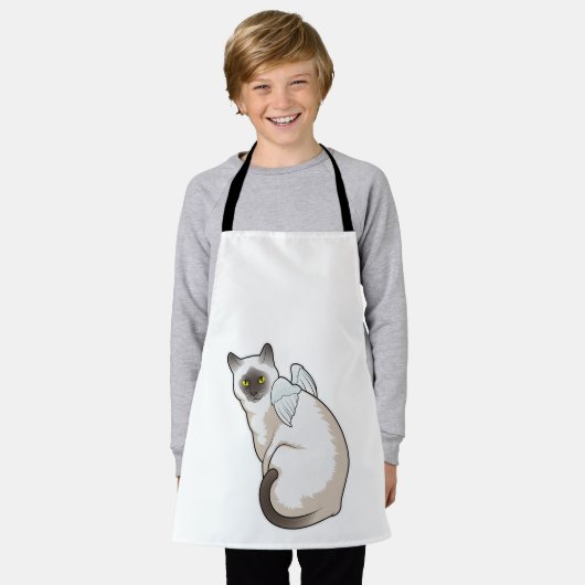 Cat Angel wings Schort (Gedragen)