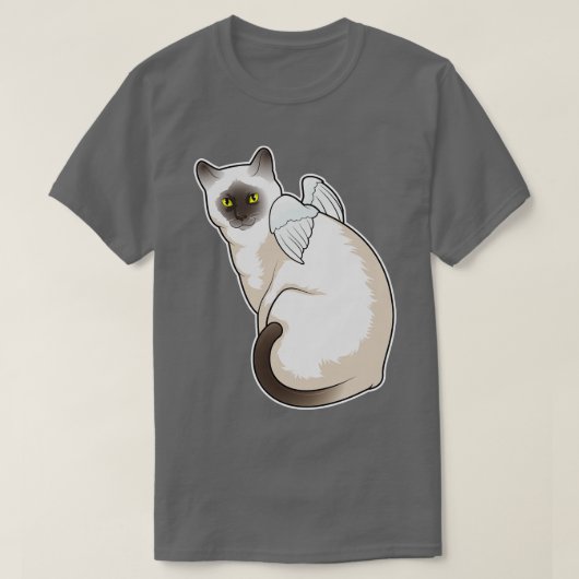 Cat Angel Wings T-shirt (Design voorkant)