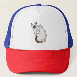 Cat Angel wings Trucker Pet