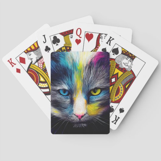 Cat Animal Discovery Adventure Natuur Planet Pokerkaarten (Achterkant)