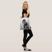 Cat Animal Ink Painting Tote Bag (Op model)