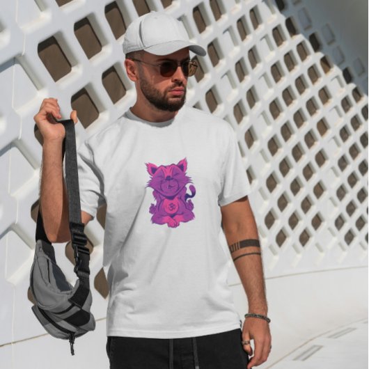 Cat Animal Yoga Meditation T-shirt