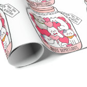 Cat Antidepressant Funny Cat Lover Gift Cadeaupapier (Rol Hoek)