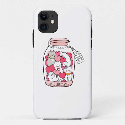 Cat Antidepressant Funny Cat Lover Gift Case-Mate iPhone Case (Achterkant)