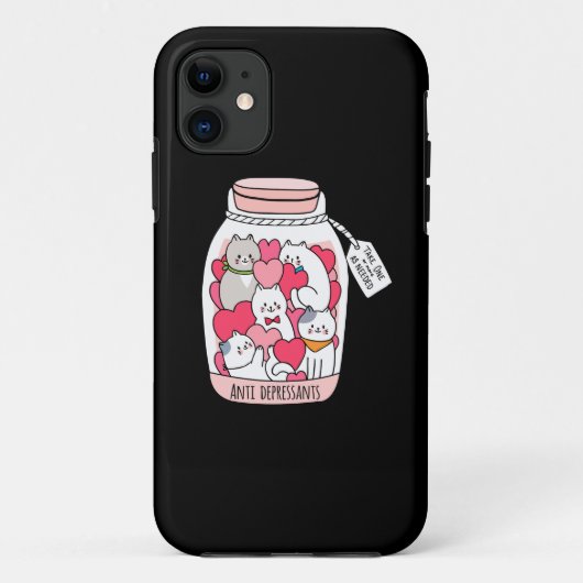 Cat Antidepressant Funny Cat Lover Gift Case-Mate iPhone Case (Achterkant)