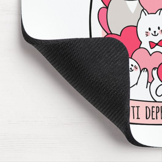 Cat Antidepressant Funny Cat Lover Gift Muismat (Hoek)