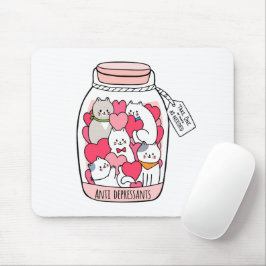 Cat Antidepressant Funny Cat Lover Gift Muismat
