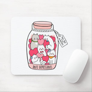 Cat Antidepressant Funny Cat Lover Gift Muismat