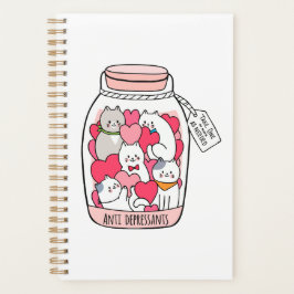 Cat Antidepressant Funny Cat Lover Gift Planner