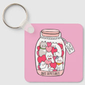 Cat Antidepressant Funny Cat Lover Gift Sleutelhanger (Voorkant)
