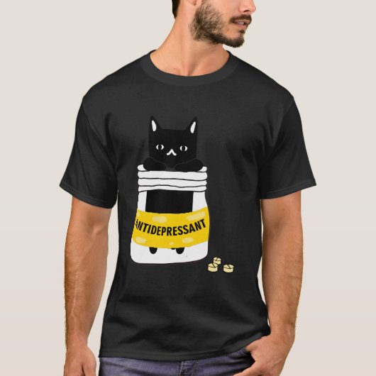 Cat Antidepressivum T-shirt (Voorkant)