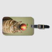 Cat Apple Bagagelabel (Voorkant (horizontaal))